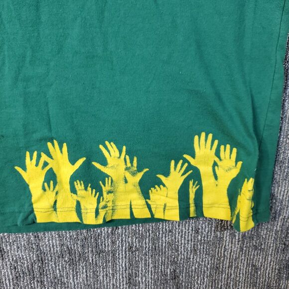 Vintage Enyce Clothing Company - Y2K Graphic Tee - Patches - Green - Mens XL - Picture 8 of 13